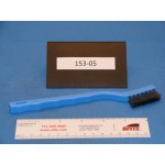 Brush, Mini, 7 1/2" &times; 3" Curved, Stainless Steel